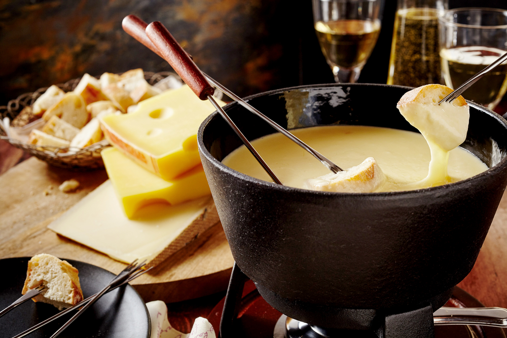 receta fondue queso